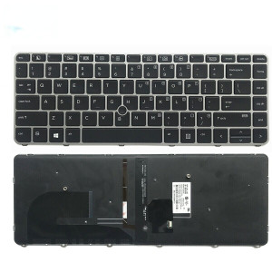 Replacement Genuine Backlit Keyboard For HP Elitebook 745 G3 G4 848 840 G3 G4 With Frame